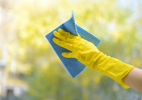 Hanwell Carpet Cleaners technician prepared for safe carpet cleaning